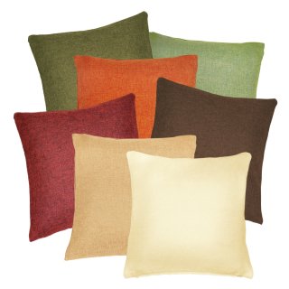 Kissenhülle Struktur Flachsoptik 40x40 Kissenbezug Deko Kissen Zierkissen
