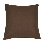 Kissenhülle Struktur Flachsoptik 40x40 braun