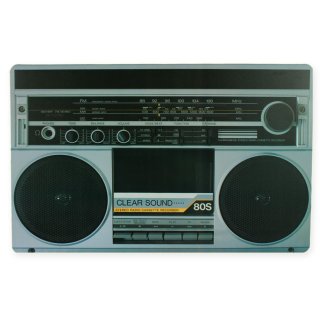 Platzset Retro Nostalgie HiFi Geräte Kunststoff abwaschbar Tischset 29x44 cm #1615 Radio