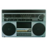 Platzset Retro Nostalgie HiFi Geräte Kunststoff abwaschbar Tischset 29x44 cm #1615 Radio