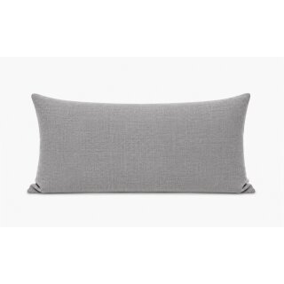 Kissenbezug 30x50 silber Kissenhülle Struktur Leinenoptik Deko Kissen