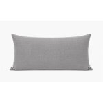 Kissenbezug 30x50 silber Kissenhülle Struktur Leinenoptik Deko Kissen