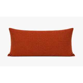 Kissenbezug 30x50 terracotta Kissenhülle Struktur Leinenoptik Deko Kissen