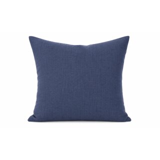 Kissenbezug 40x40 blau Kissenhülle Struktur Leinenoptik Deko Kissen