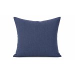 Kissenbezug 40x40 blau Kissenhülle Struktur Leinenoptik Deko Kissen