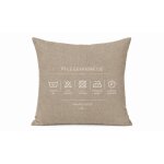 Kissenbezug 40x40 beige natur Kissenhülle Struktur Leinenoptik Deko Kissen
