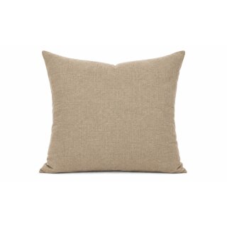 Kissenbezug 50x50 beige natur Kissenhülle Struktur Leinenoptik Deko Kissen