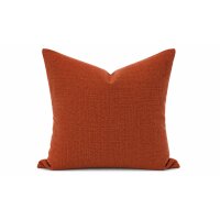 Kissenbezug 50x50 terracotta Kissenhülle Struktur...