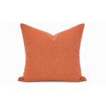 Kissenbezug 60x60 terracotta Kissenhülle Struktur Leinenoptik Deko Kissen