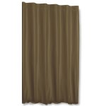 Thermo Vorhang taupe hell Kräuselband Polar Fleece blickdicht extra breit 245x245 cm