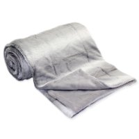 Fleece Decke grau 150x200 cm Kuscheldecke Fellimitat...