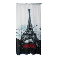 Vorhang bedruckt halbtransparent Paris 140x245 cm Gardine...