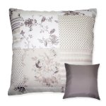 Kissenhülle Patchwork Blumen erdtöne Druck Kissenbezug Dekokissen Zierkissen