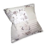Kissenhülle Patchwork Blumen erdtöne Druck Kissenbezug Dekokissen Zierkissen