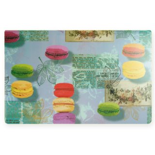 Tischset lila Macarons Kunststoff abwaschbar bunt modern Platzset 28x44 cm