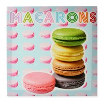 Leinwandbild Macarons Leinwand Bild ca. 30x30 cm Leinen...