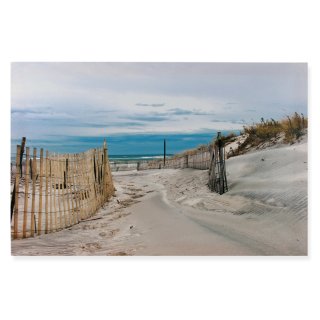 Leinwandbild Dünen Landschaft Leinwand Bild ca. 40x50 cm Leinen auf Holzrahmen Beach 2