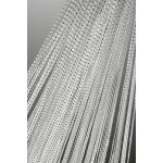Türvorhang Fadenvorhang weiß 90x250 cm Gardine mit Lurex veredelt