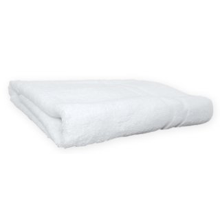 Klassisches Frottier Duschtuch 70x140 cm weiß 100% Baumwolle 400g/m²  Hotel Qualität einzeln