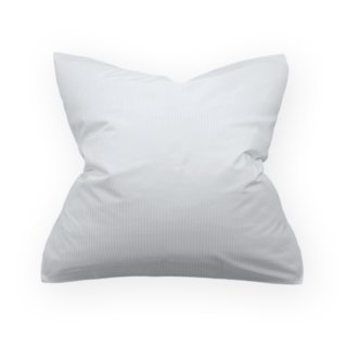 Kopfkissen Bezug 80x80 cm weiß Baumwolle für Hotel Bettwäsche mit Streifen Damast