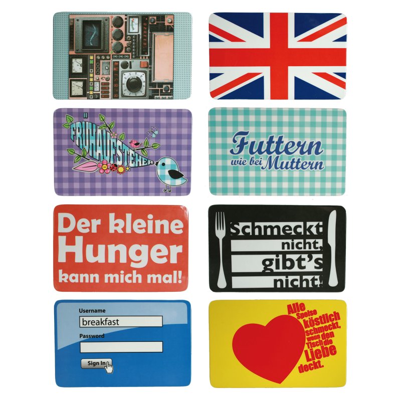 Melamin Schneidebrett Retro ca. 23,5x14 cm Frühstücksbrett Brotzeitbr, 3,95 €