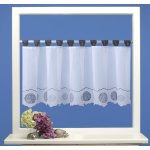 Bistrogardine Punkte ca. 155x60 cm Cafehaus Gardine transparent Voile Fenstergardine Vorhang #1738