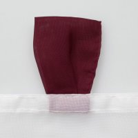 Scheibengardine Schlaufen 155x45 cm Stickerei wilde Rosen Voile Bistrovorhang