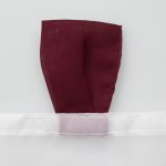 Scheibengardine Schlaufen 155x45 cm Stickerei wilde Rosen Voile Bistrovorhang