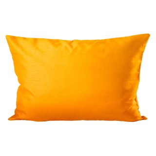 Kissenhülle Wildseide Optik uni Kissenbezug ca. 30x50 cm gelb