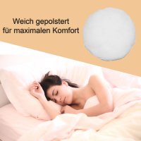 Kopfkissen Füllkissen 60 cm rund Kissenfüllung Dekokissen Kissen Polyester Inlett Pillow Couchkissen rund