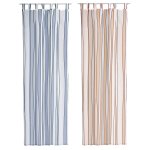 Dekoschal gestreift Schlaufen Vorhang transparent Gardine ca. 140x245 cm