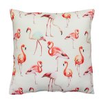 Dekokissen Flamingo Design ca. 40x40 cm Kissen pink Zierkissen mit Füllung