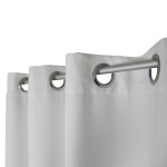 Verdunklungsvorhang weiß Ösen 295x245 cm extra breit Vorhang blickdicht Gardine