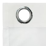 Voile Gardine Emotion weiß Organza Ösen Vorhang transparent beschwerter Abschluß