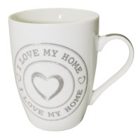 Kaffeetasse &quot;I love my home&quot; Henkel Tasse mit...