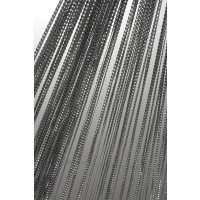 Türvorhang Fadenvorhang anthrazit 90x250 cm Gardine mit Lurex veredelt