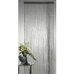 Türvorhang Fadenvorhang anthrazit 90x250 cm Gardine mit Lurex veredelt