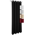 Ösenvorhang Dekoschal Gardine Vorhang blickdicht lichtdurchlässig ca. 140x245 cm Ösen