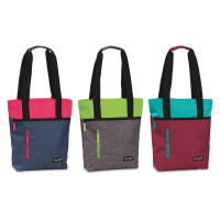 Tasche Shopper Umhängetasche in Jeans Blau mit Pink - Zusatztasche für Punta-Einkaufstrolley