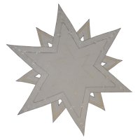 Mitteldecke Stern Grau Weihnachtsdeckchen ca. 85 cm...