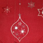 Weihnachten Advent festliche Mitteldecke 85x85 cm Tischläufer 35x175 cm bestickt