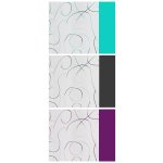 Flächenvorhang modern art Schiebegardine halbtransparent Weiß 60x245 cm bestickt