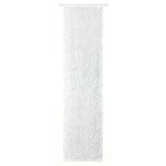 Flächenvorhang modern art Schiebegardine halbtransparent Weiß 60x245 cm schwarz grau weiß bestickt