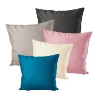 Kissenhülle Deko Kissen Silky Wildseide Optik uni...