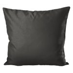 Kissenhülle Deko Kissen Silky Wildseide Optik uni Kissenbezug ca. 50x50 cm Anthrazit