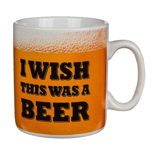 Jumbotasse XL Coffee Mug in Bier-Optik Porzellan Tasse Kaffee-Becher , 12,95 €