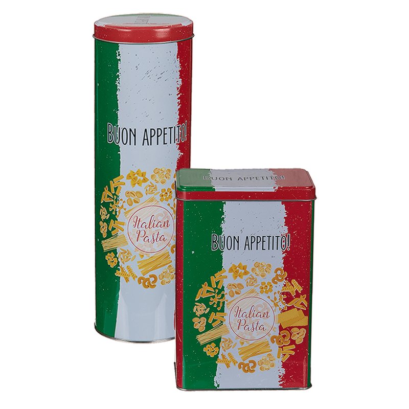 Italian Pasta Vorratsdose Haushaltsdose mit Deckel Metall-Dose Buon A, 6,95 €