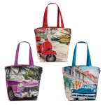 Tasche Oldtimer Kuba Badetasche Strandtasche Retro Umhängetasche Freizeittasche