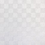 Textil Duschvorhang ca. 180x200 cm Uni Wei&szlig; kariert &Ouml;sen Vorhang inkl. 12 Ringe