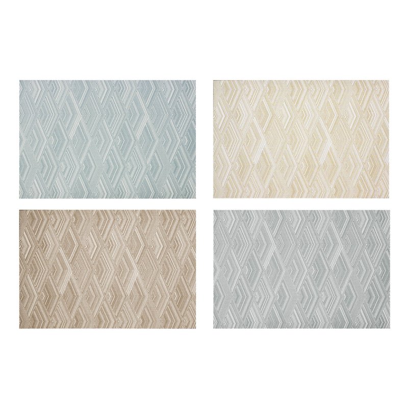 Tischset abwaschbar 30x45 cm Platzset Flechtoptik 3D Rauten-Muster Pl, 2,95 €